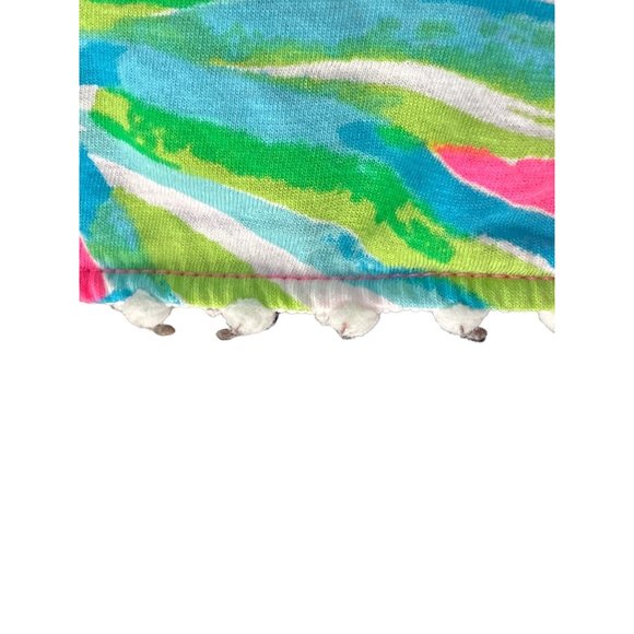 Lilly Pulitzer Girls Mini Enna Dress Royal Lime Size Large - Picture 3 of 8